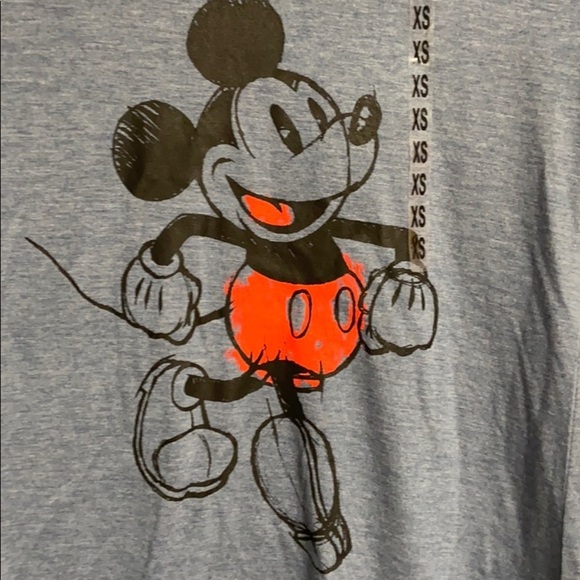 Disney Tee Womens XS, NWT, Retro Mickey, Blue-Grey - Picture 2 of 5